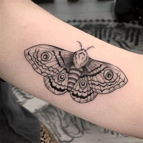 black and grey moth tattoo|traditional moth tattoo meaning.